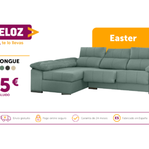 La Veloz Descanso - Chaise longue Easter. Tu sofá en casa directo del fabricante