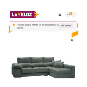 Añadir al carrito - Comprar sofá online - La Veloz Descanso