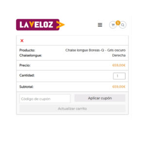 Carrito - Comprar sofá online - La Veloz Descanso