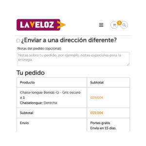 Dirección - Comprar sofá online - La Veloz Descanso